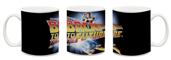 taza sublimada con la imagen de volver al futuro back to the future
